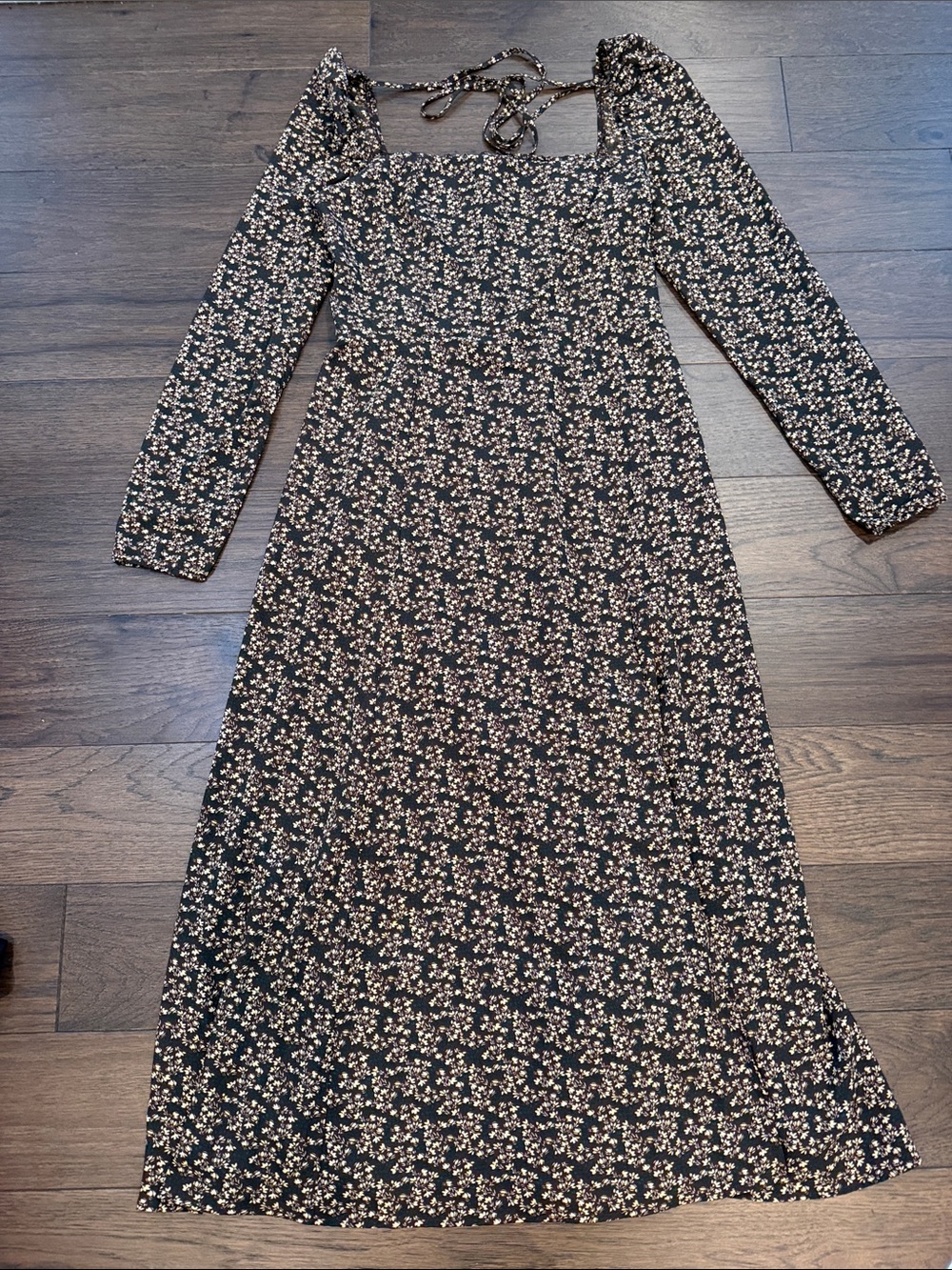 O.P.T. Lenon Floral Midi Dress in Brown 4 - C75-022